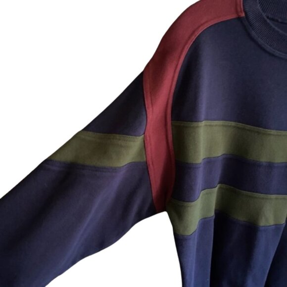 Vintage 90s cozy comfy Jockey color block cotton sweatshirt - Picture 6 of 12